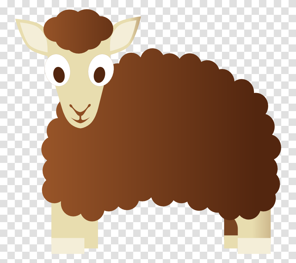 Download Free High Quality Sheep Images Cartoon Pic Of A Brown Sheep, Mammal, Animal Transparent Png