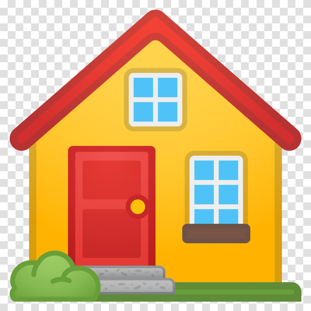 Download Free House Icon Noto Emoji Travel & Places Home Emoji, Housing, Building, Cabin, Road Sign Transparent Png