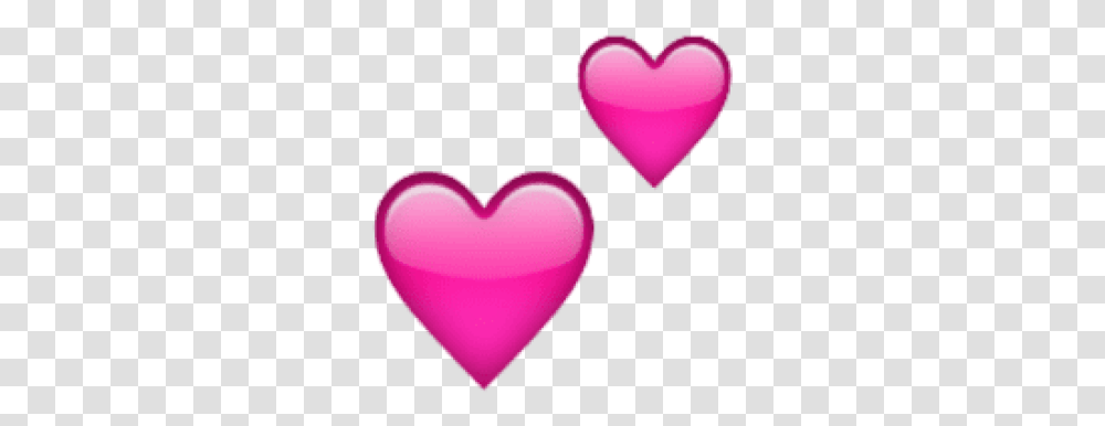 Download Free Ios Emojitwohearts Dlpngcom Heart Emoji, Balloon, Pillow, Cushion Transparent Png
