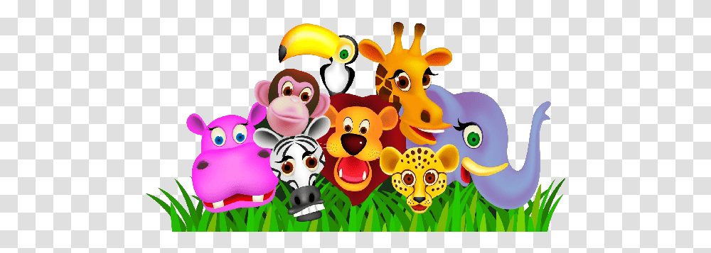 Download Free Jungle Animals Animals Clipart, Crowd, Parade, Graphics, Festival Transparent Png
