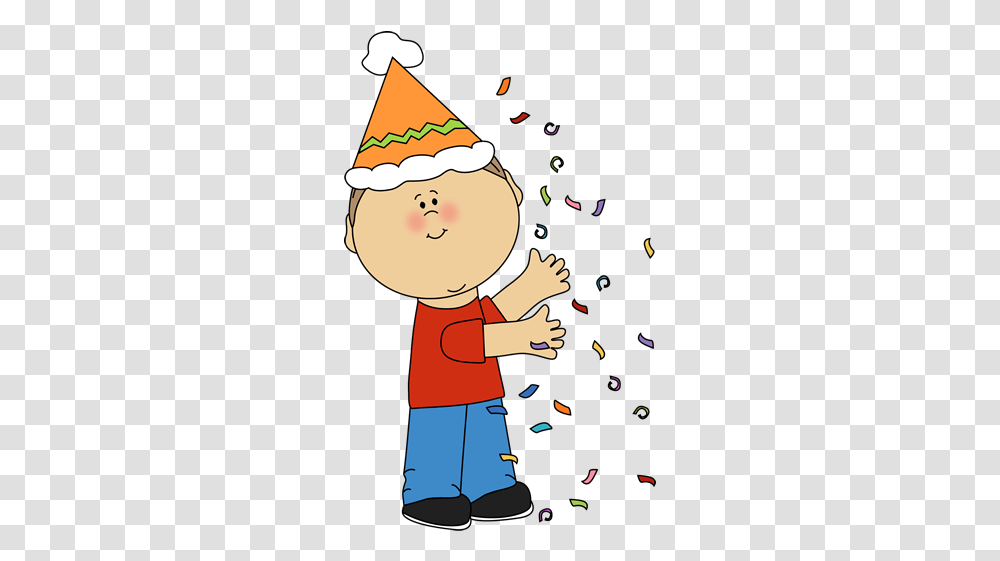 Download Free Kid With Birthday Confetti Dlpngcom Boy Birthday Clipart, Paper, Person, Human, Poster Transparent Png
