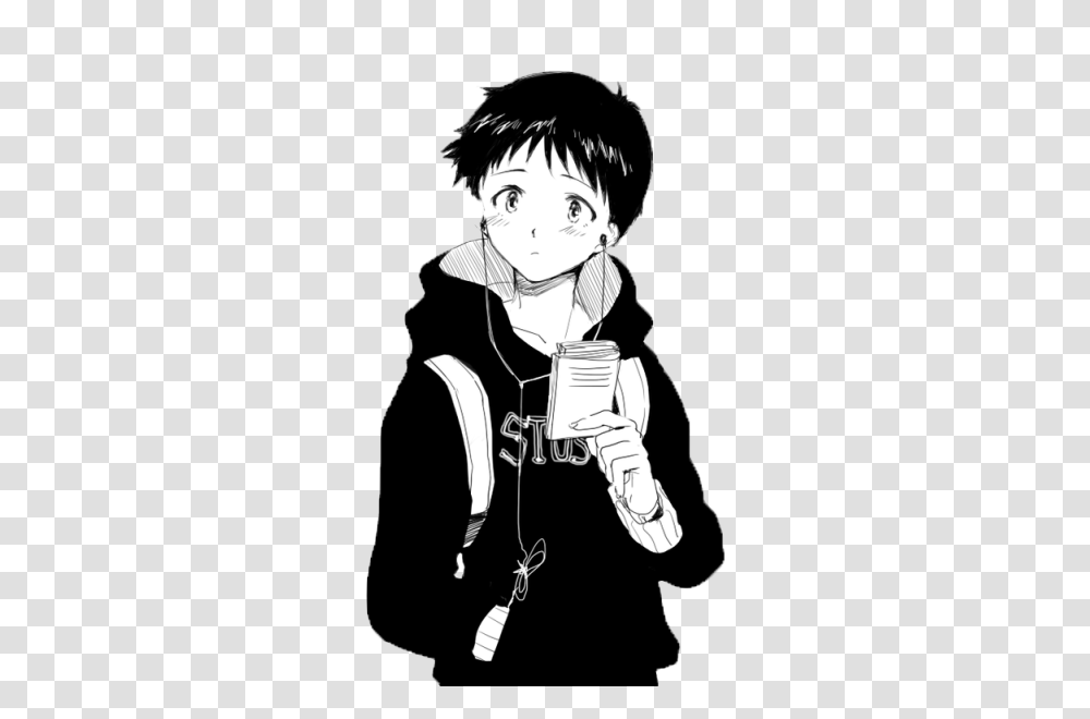 Download Free Lacey Lamb Anime Anime Black And White, Manga, Comics, Book, Person Transparent Png