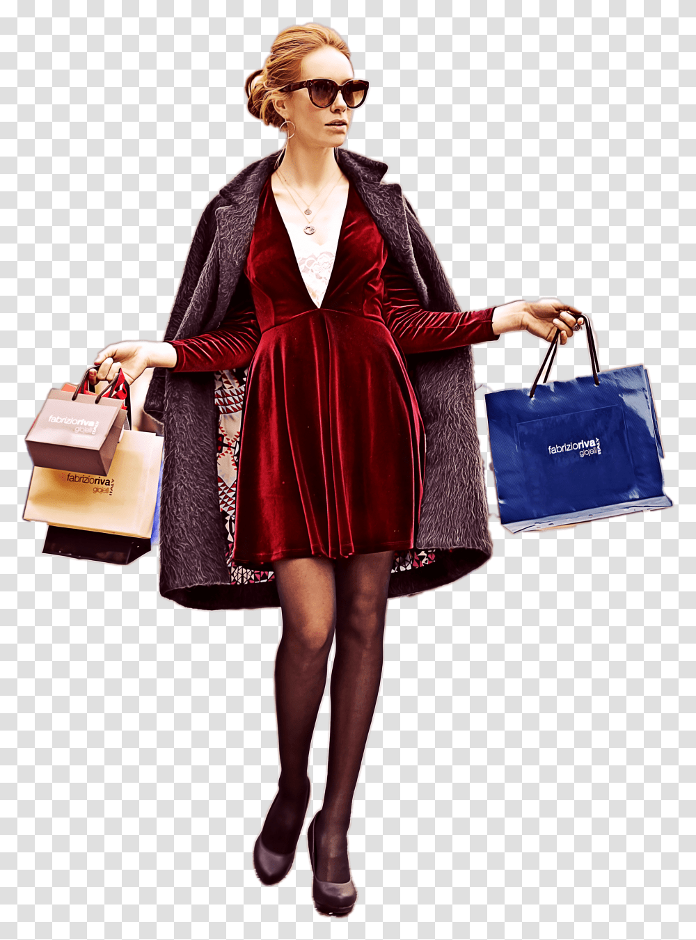 Download Free Lady Shopping Shopping Girl Fashion Style Fashion Clothes Transparent Png