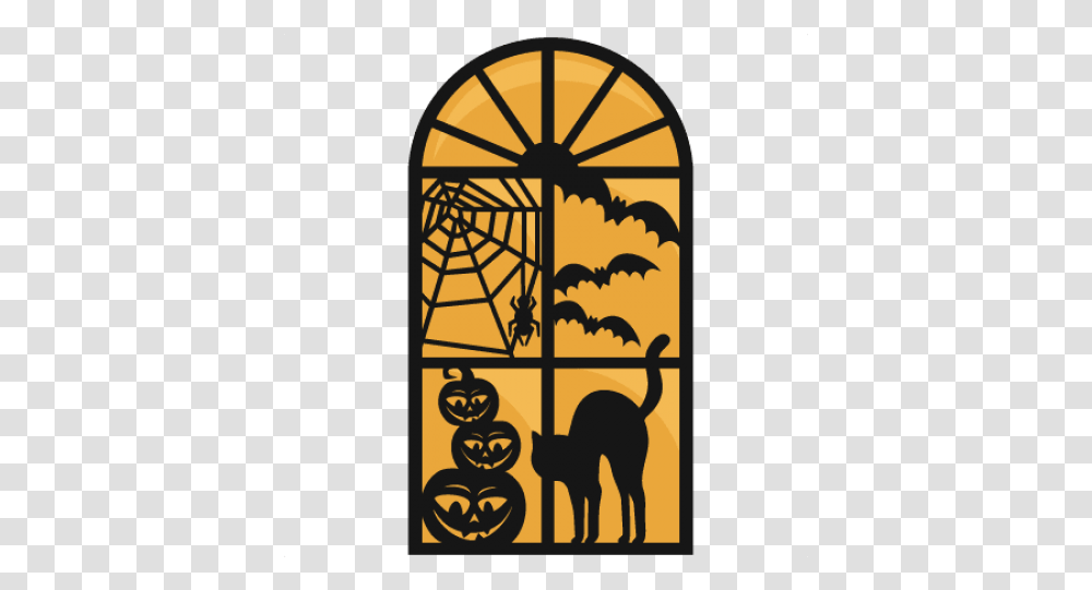 Download Free Large Halloween Window Images Background Clock, Symbol, Art Transparent Png