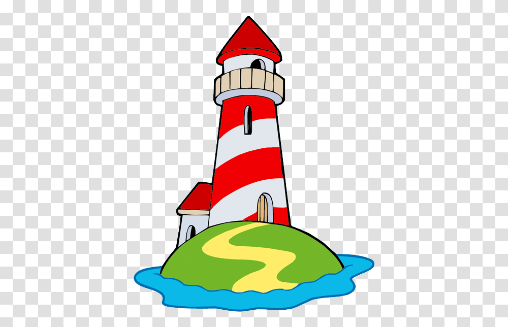 Download Free Lighthouse Light House Cartoon, Architecture, Building, Tower, Beacon Transparent Png