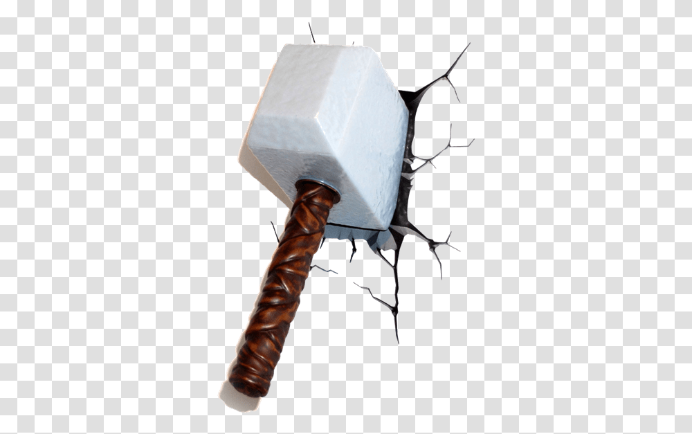 Download Free Marvel 3d Thor Hammer Led N Dlpngcom 3d Light Of Thors Hammer, Person, Human, Tool, Axe Transparent Png