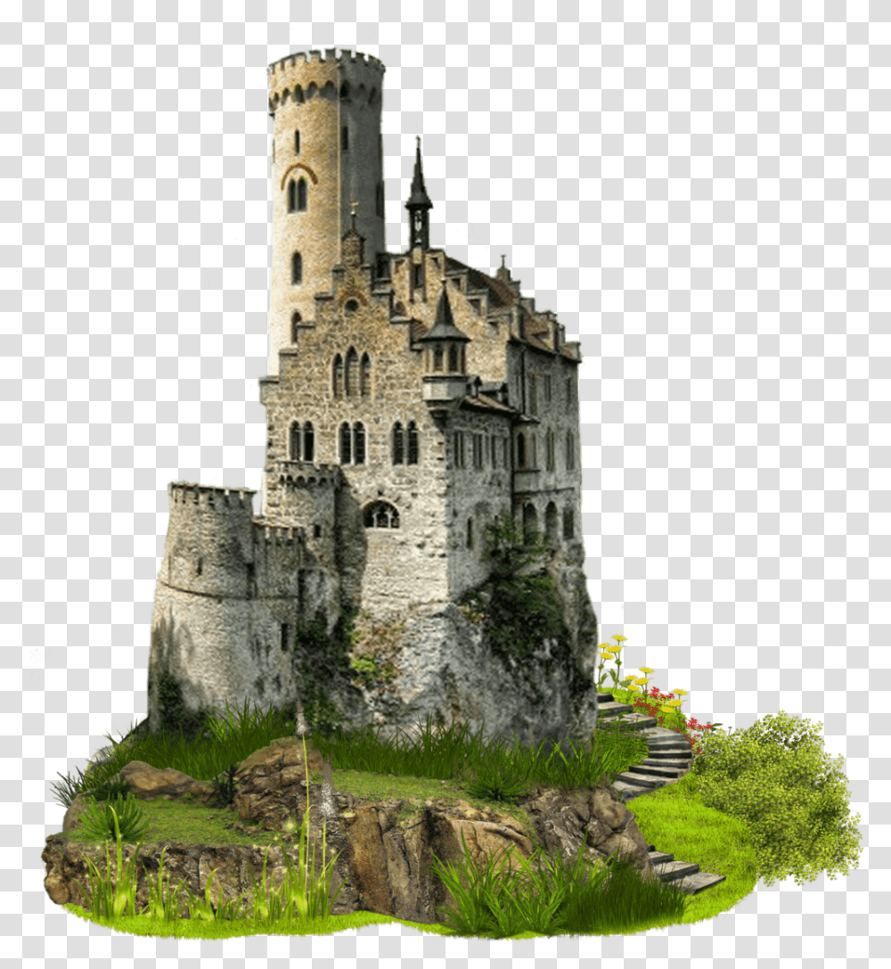 Download Free Medieval Castle Lichtenstein Castle, Architecture, Building, Fort, Tower Transparent Png