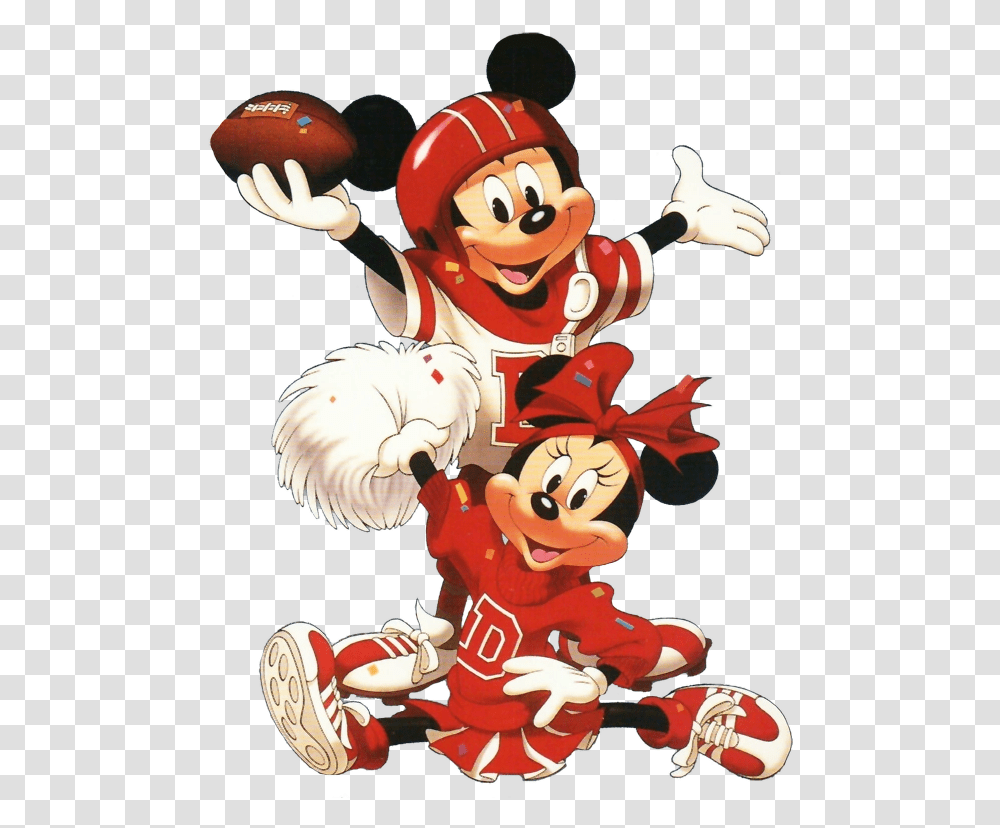 Download Free Minnie & Mickeymouse Minnie Mickey Mickey Mouse Minnie Mouse Football, Super Mario, Person, Human Transparent Png
