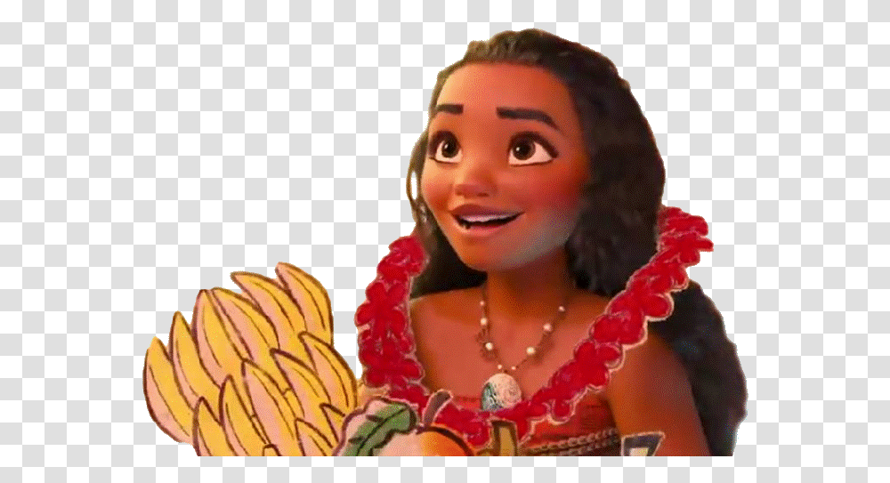 Download Free Moana Cutely Smiling Smiling Moana, Doll, Toy, Person, Human Transparent Png