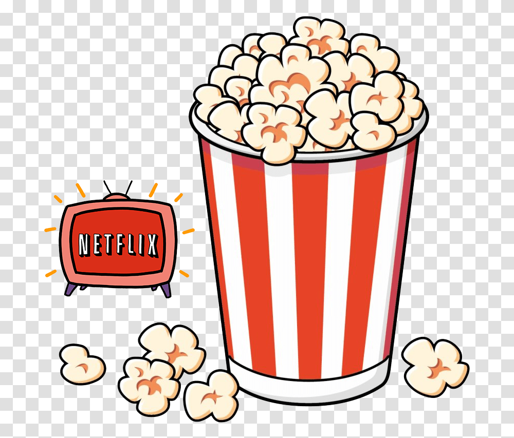 Download Free Netflix Popcorn Netflix, Food, Snack Transparent Png