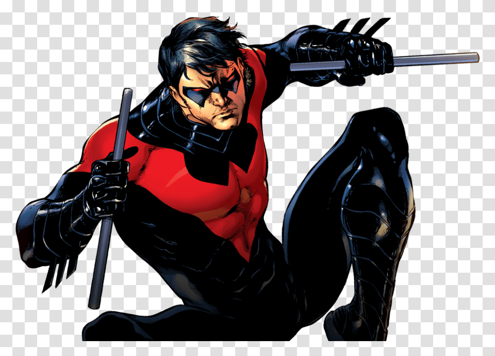 Download Free Nightwing Image Nightwing, Person, Human, Comics, Book Transparent Png