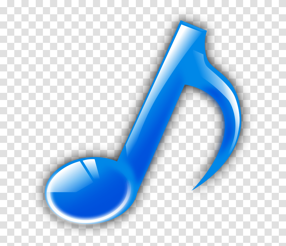 Download Free Note Icon Dlpngcom Notas Musicales De Color Azul, Cutlery, Spoon Transparent Png