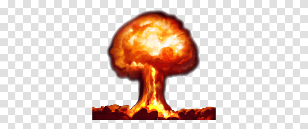 Download Free Nuclear Bomb Mushroom Cloud, Outdoors, Mountain, Nature, Bonfire Transparent Png