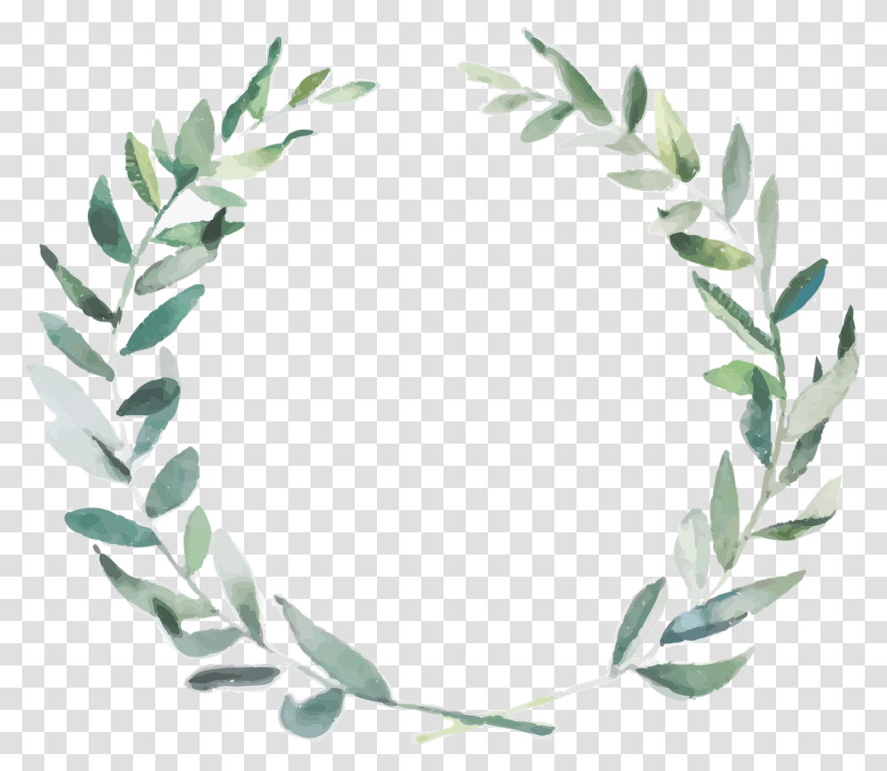 Download Free Olive Branch Wedding Invitation Watercolor Olive Branch, Wreath Transparent Png