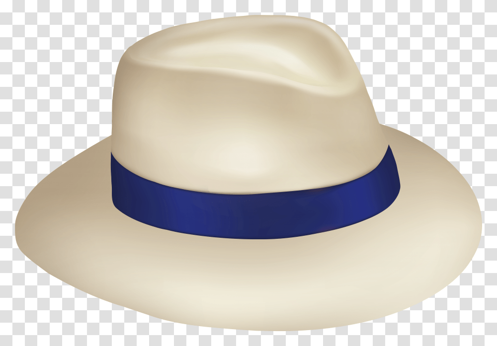 Download Free Panama Sun Hat With Blue Ribbon Images Panama Hat Blue Ribbon, Clothing, Apparel, Cowboy Hat Transparent Png