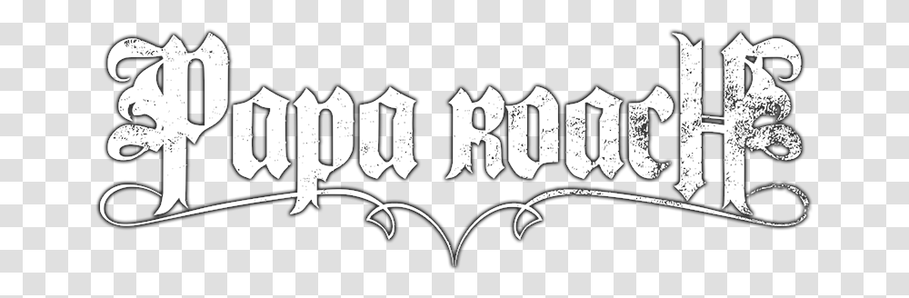 Download Free Papa Roach Image Papa Roach Logo, Text, Calligraphy, Handwriting, Label Transparent Png