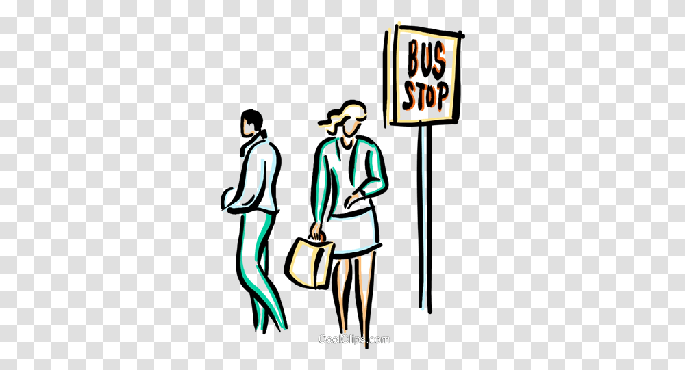 Download Free People Waiting Wait For A Bus Clipart, Poster, Advertisement, Person, Text Transparent Png