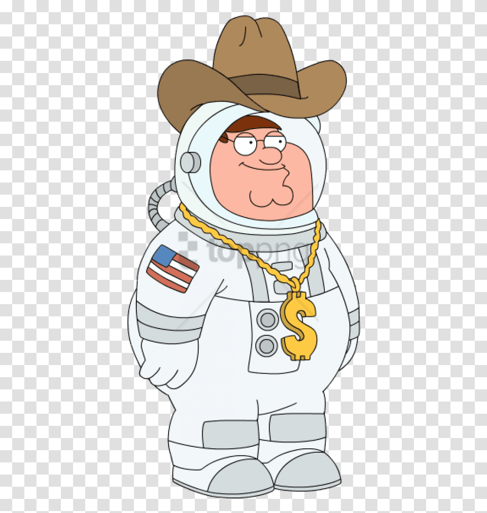 Download Free Peter Griffin Space Cowboy Image With Peter Griffin Astronaut Cowboy Millionaire, Hat, Clothing, Apparel Transparent Png