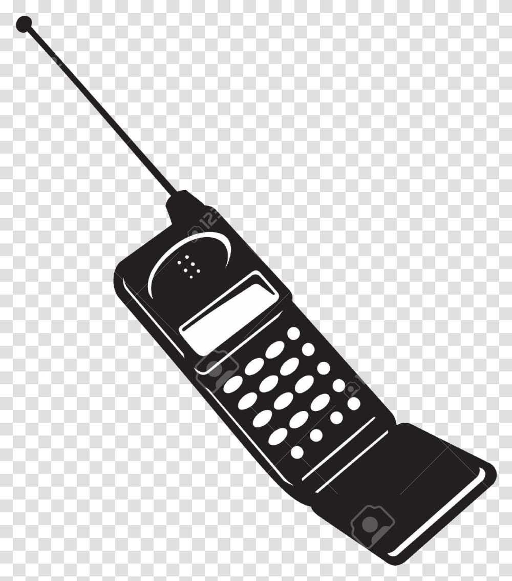 Download Free Phone Mobile Clipart Black And White Cell Phone Clip Art, Electronics, Mobile Phone Transparent Png