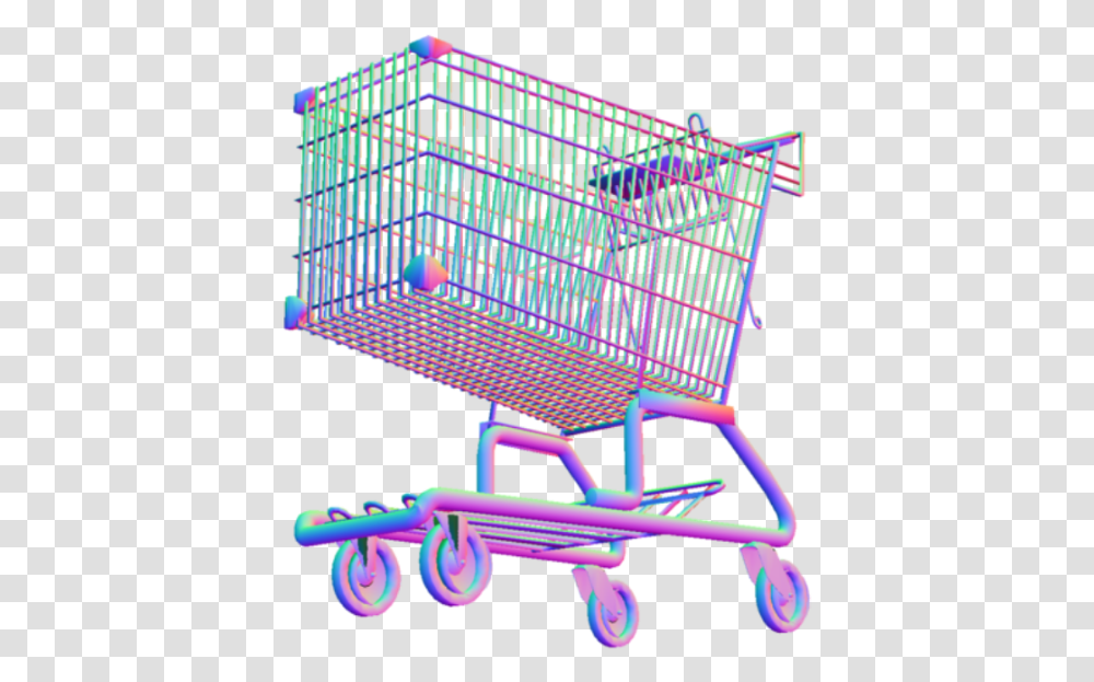 Download Free Photo Like Overlay Cute Vaporwave Sticker, Shopping Cart, Crib, Furniture, Chair Transparent Png