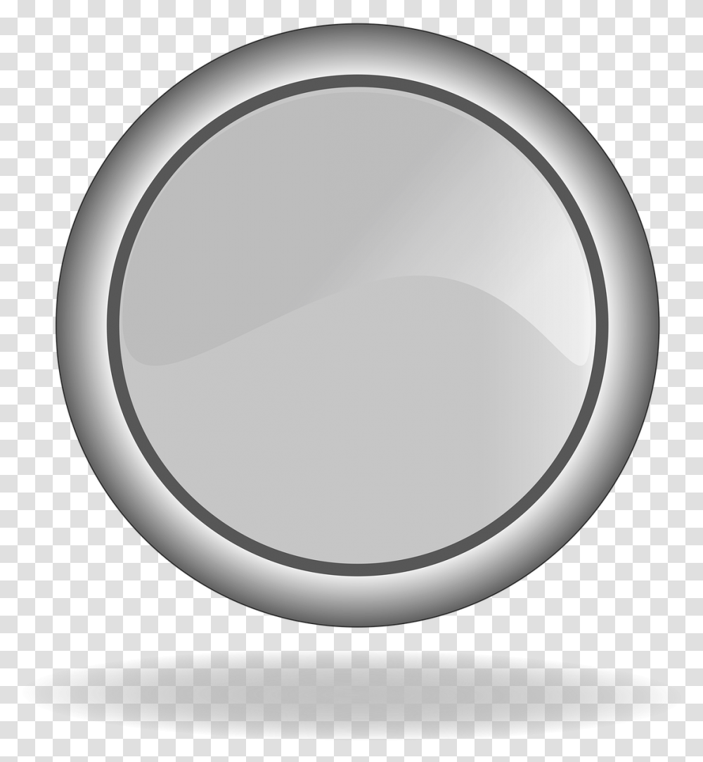 Download Free Photo Of Greygrey Buttonbuttonwebinternet Circle Button, Mirror, Magnifying, Car Mirror Transparent Png