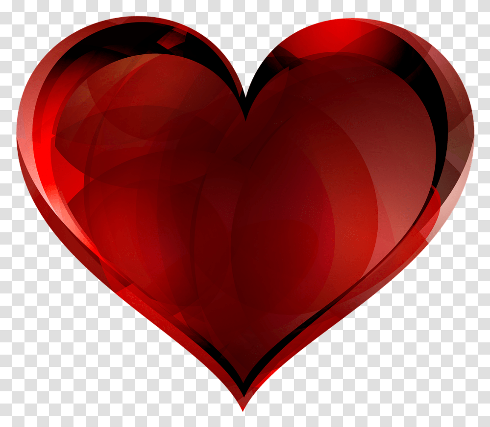 Download Free Photo Of Heart Gradient Red Glass Heart, Balloon Transparent Png