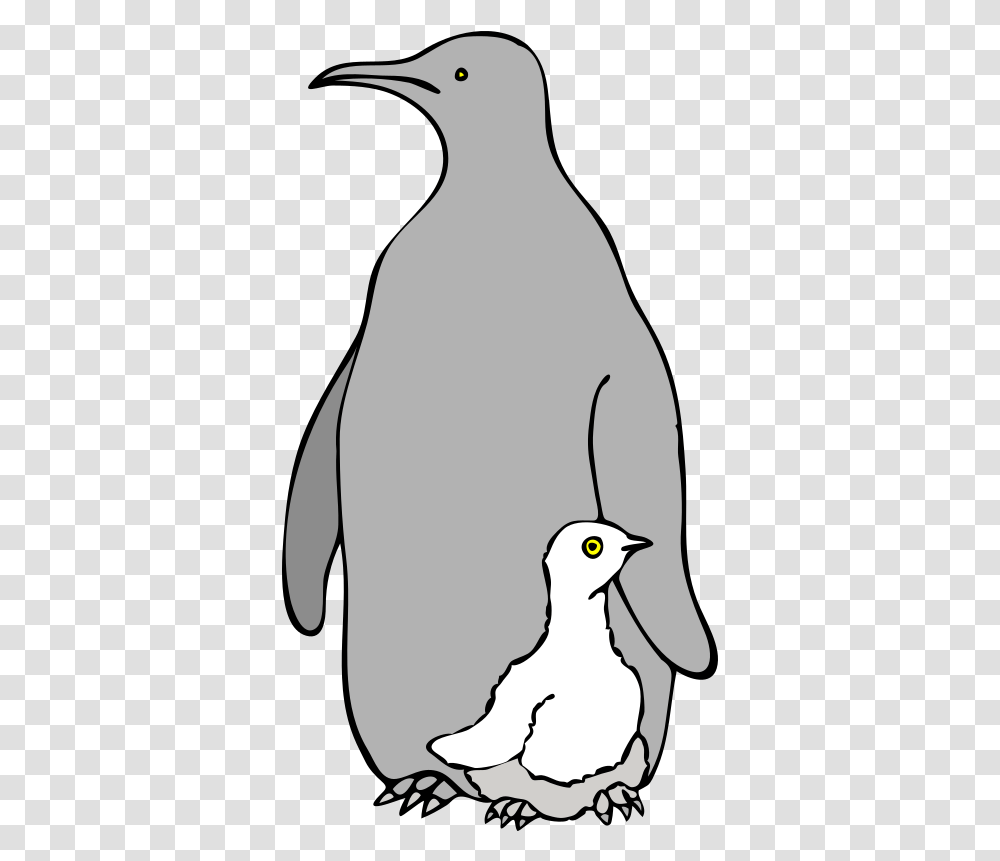 Download Free Pinguino Col Piccolo Mother And Baby Animal Clipart, Penguin, Bird, King Penguin Transparent Png