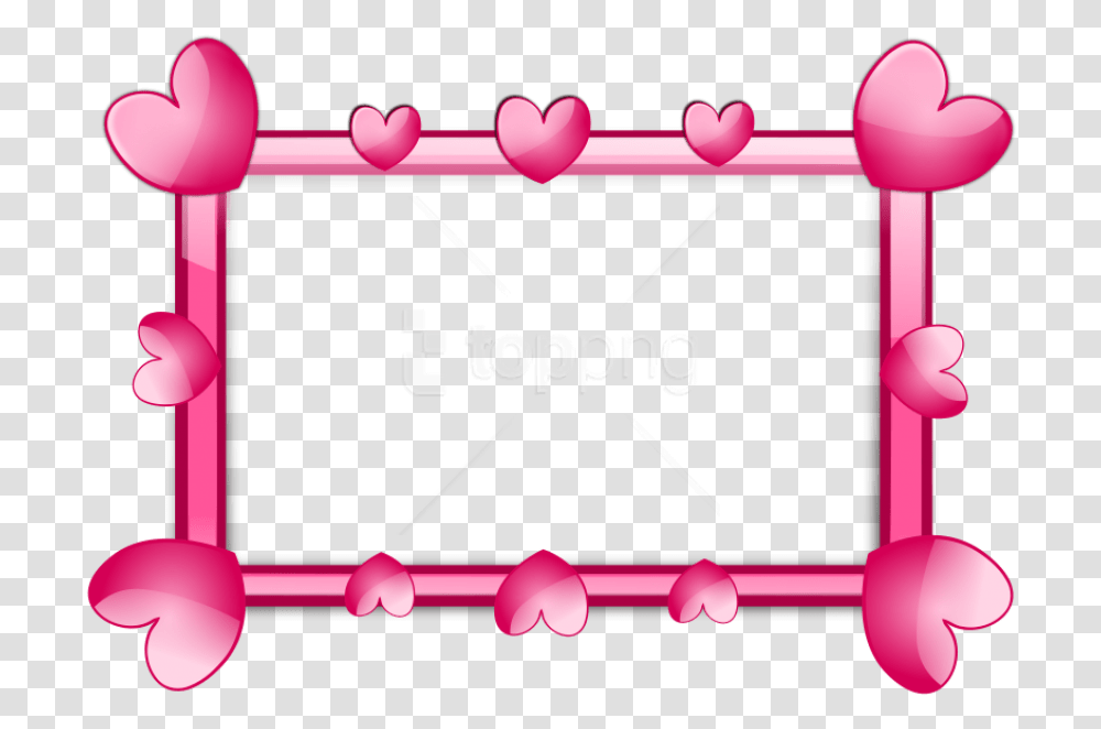 Download Free Pink Border Frame Heart Frames Clipart, Text, Toy, Label, Seesaw Transparent Png