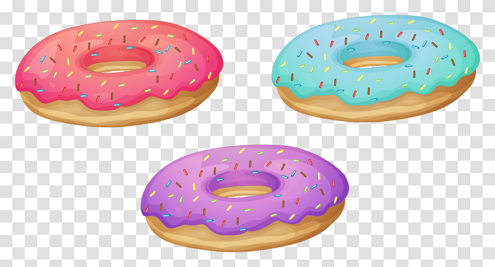 Download Free Printable Clipart And Background Donuts Clipart, Pastry, Dessert, Food, Sweets Transparent Png
