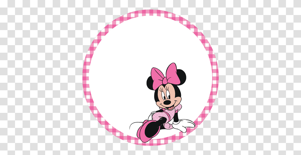 Download Free Printable Minnie Toppers Minnie Mouse, Label, Text, Frisbee, Toy Transparent Png