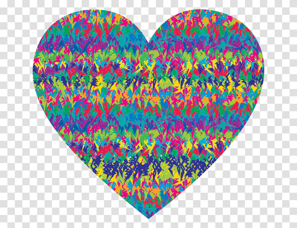 Download Free Prismatic 80s Heart 80s Heart With Background, Rug, Light Transparent Png