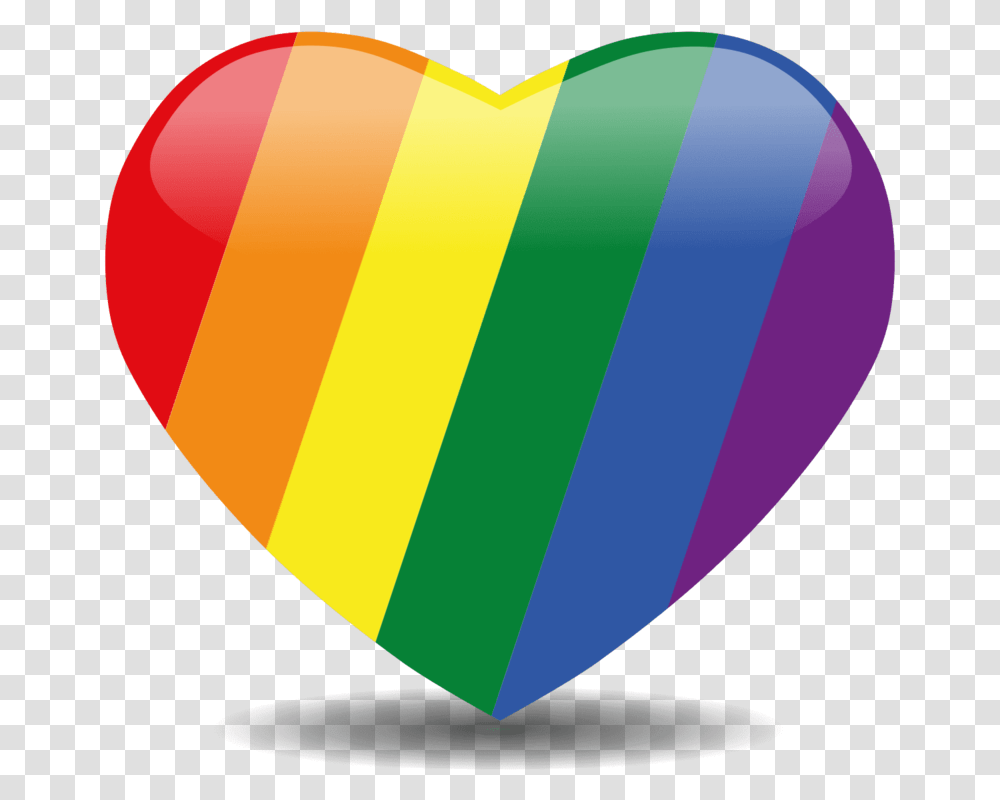 Download Free Rainbow Heartpng Dlpngcom Rainbow Heart Emoji, Balloon, Hot Air Balloon, Aircraft, Vehicle Transparent Png