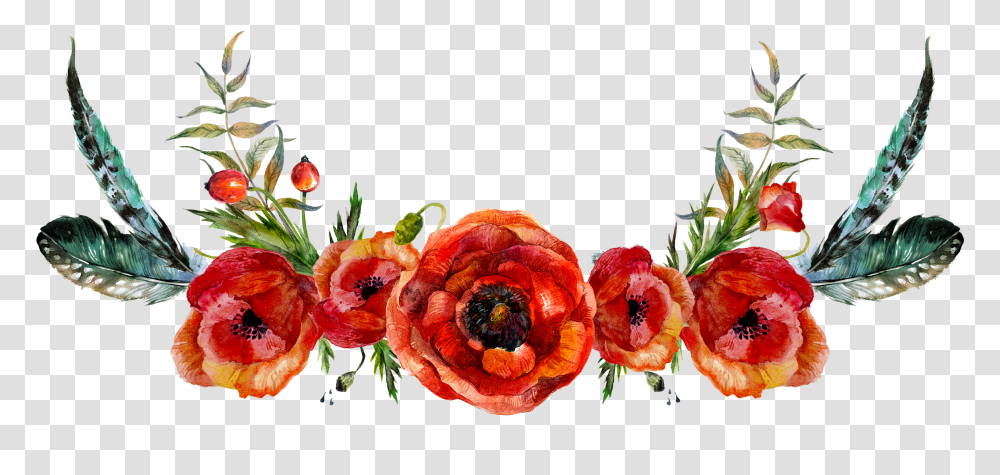 Download Free Red Flower Crown Flower Crown, Plant, Blossom, Poppy, Petal Transparent Png