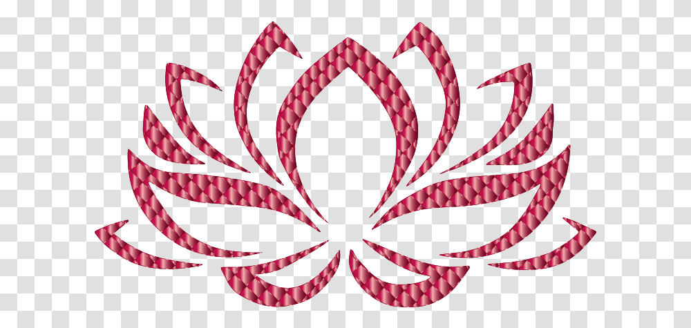 Download Free Ruby Lotus Flower No Background Dlpngcom Flor De Loto Dibujo, Pattern, Symbol, Ornament Transparent Png