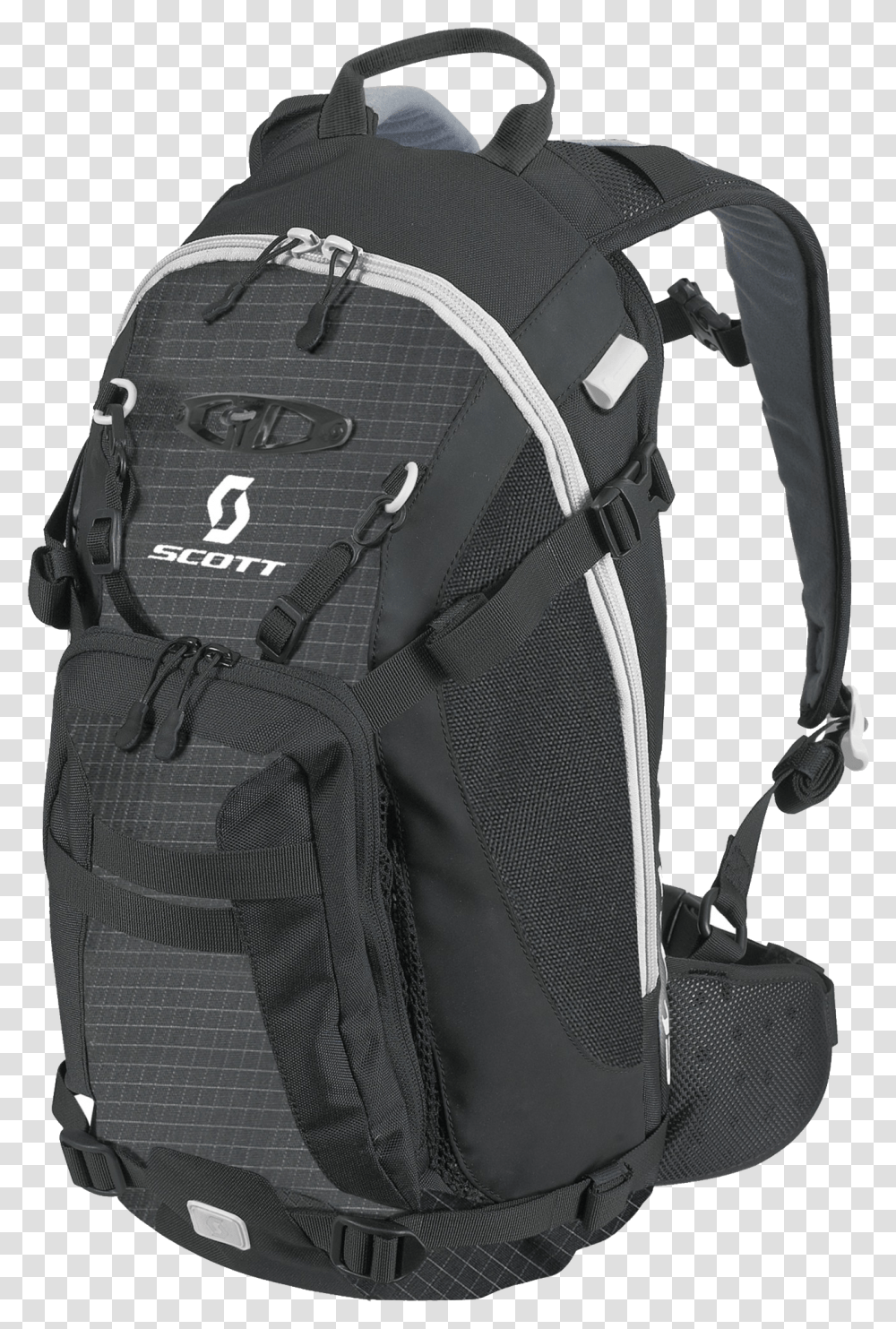 Download Free Scott Black Backpack Hiking Backpack Background, Bag Transparent Png