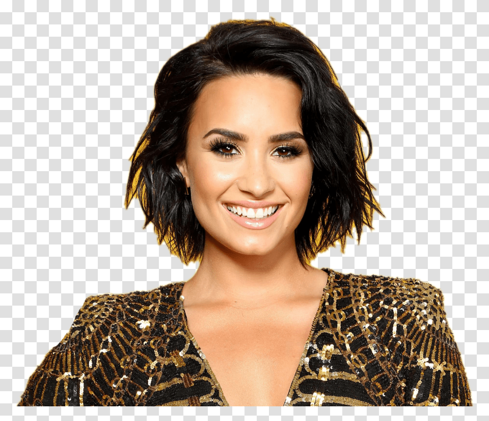 Download Free Smiling Demi Lovato Image Demi Lovato I Love Me, Face, Person, Hair, Smile Transparent Png