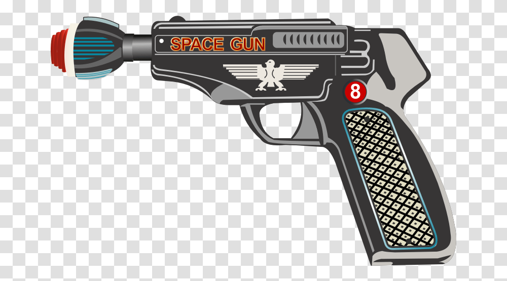 Download Free Space Gun Dlpngcom Trigger, Handgun, Weapon, Weaponry Transparent Png