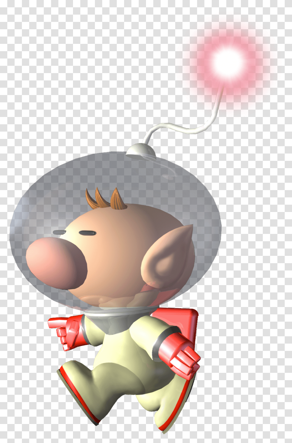 Download Free Spacesuit Pikipedia The Pikmin Wiki Captain Olimar, Figurine, Toy, Lamp, Doll Transparent Png