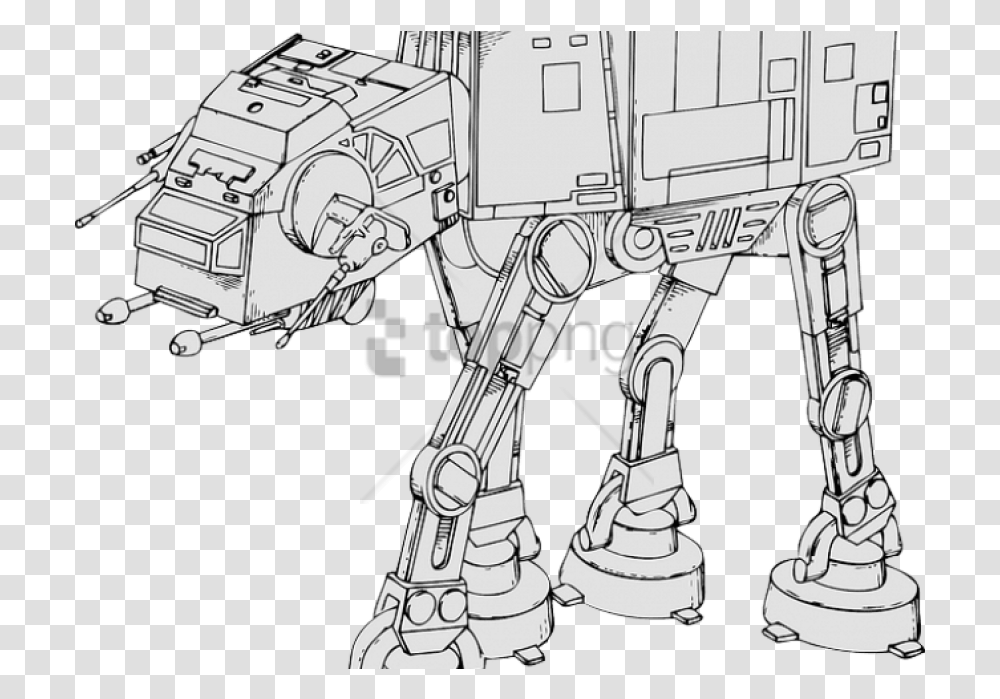 Download Free St Coloring, Robot, Gun, Weapon, Weaponry Transparent Png