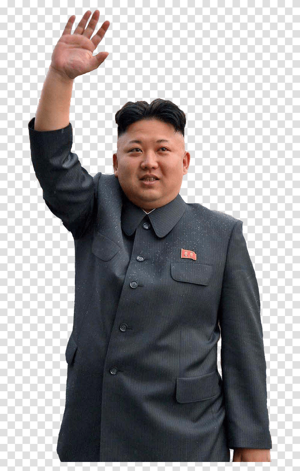 Download Free Standing Korea North States Person United Kim Jong Un Image Download, Clothing, Apparel, Suit, Overcoat Transparent Png