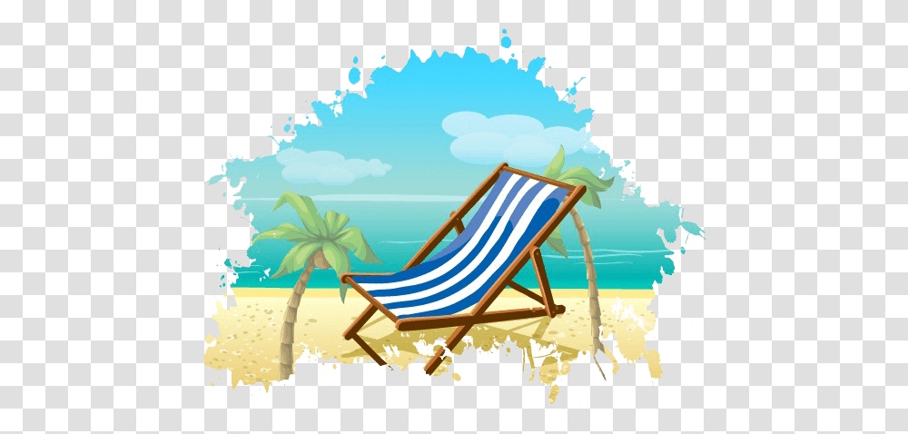 Download Free Summer Background Summer Beach Clipart, Furniture, Chair, Vacation, Tropical Transparent Png