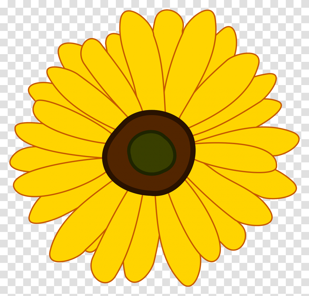 Download Free Sunflower Dlpngcom Background Yellow Flower Clipart, Plant, Blossom, Daisy, Daisies Transparent Png