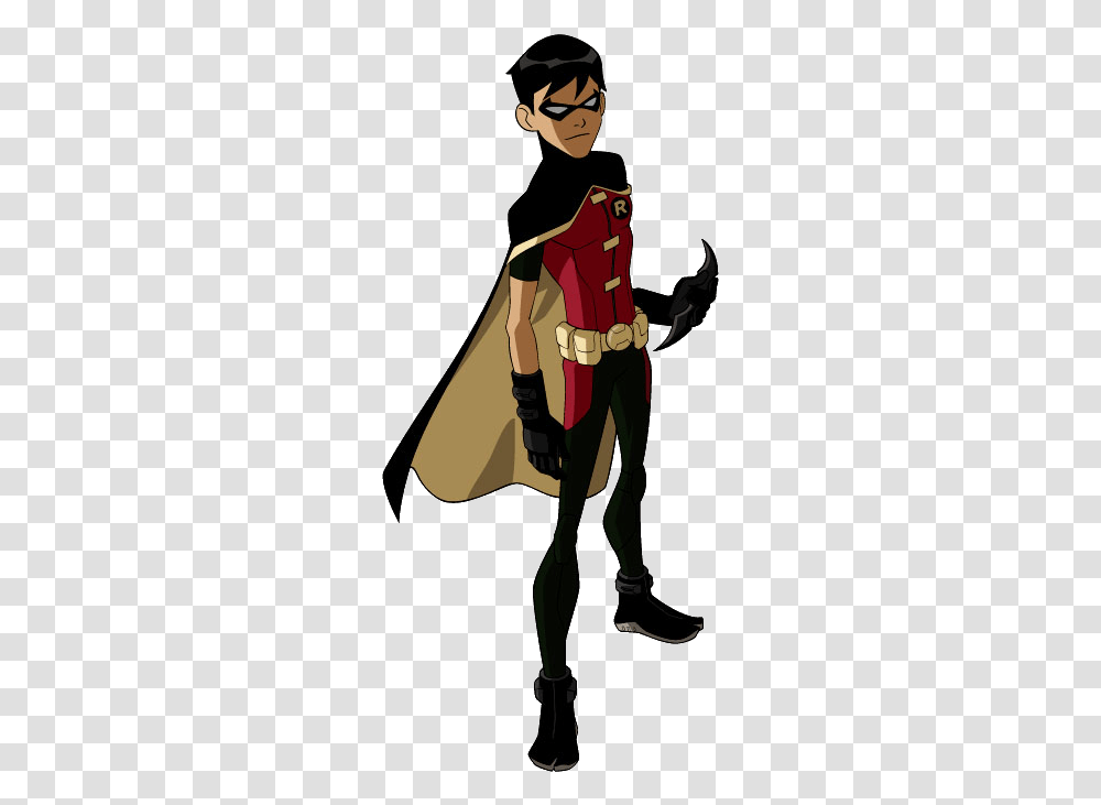 Download Free Superhero Robin File Young Justice Animated Series, Person, Costume, Clothing, Leisure Activities Transparent Png
