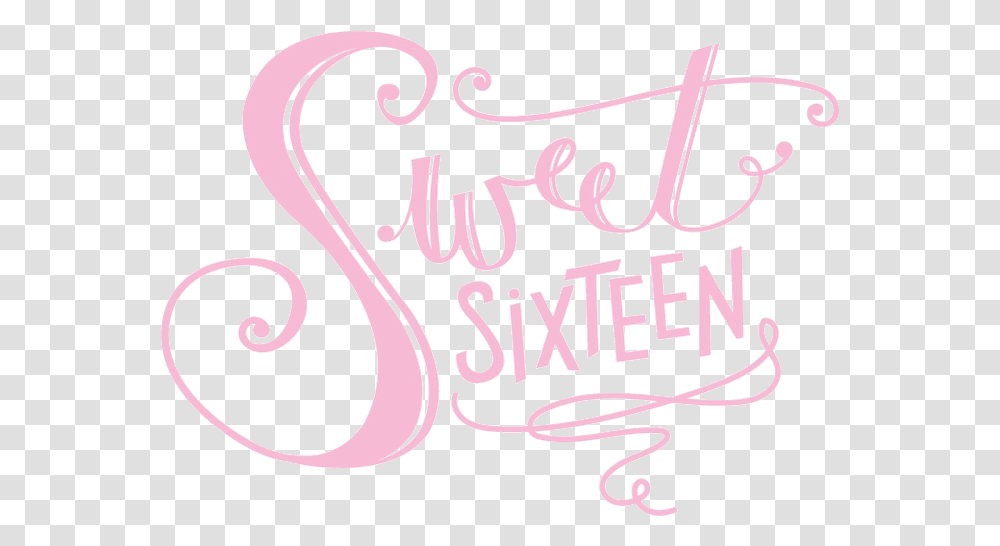 Download Free Sweet 16 Calligraphy, Text, Handwriting, Label, Alphabet Transparent Png