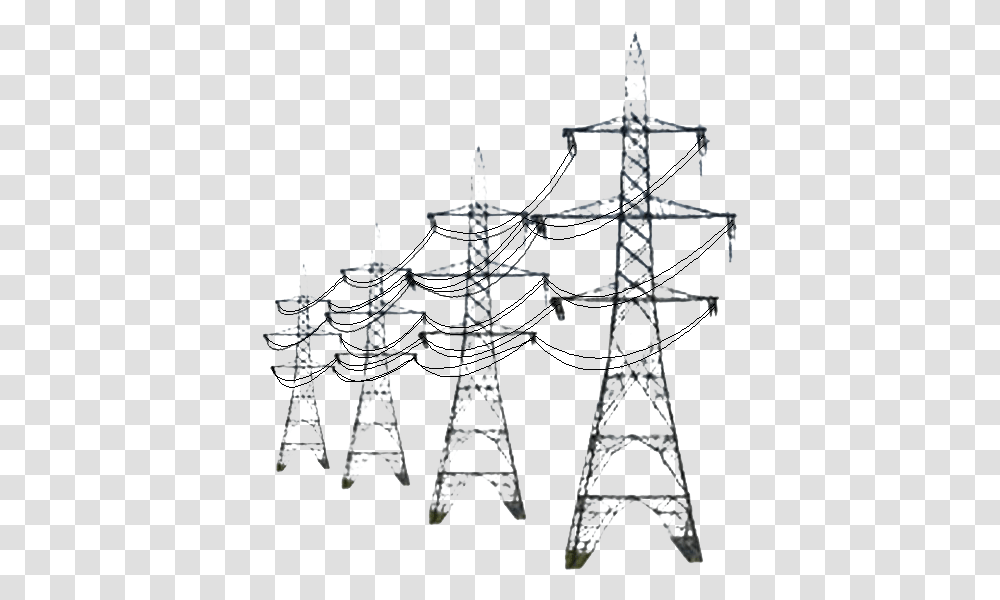 Download Free Transmission Tower Power Transmission Line Icon, Cross, Symbol, Cable, Electric Transmission Tower Transparent Png