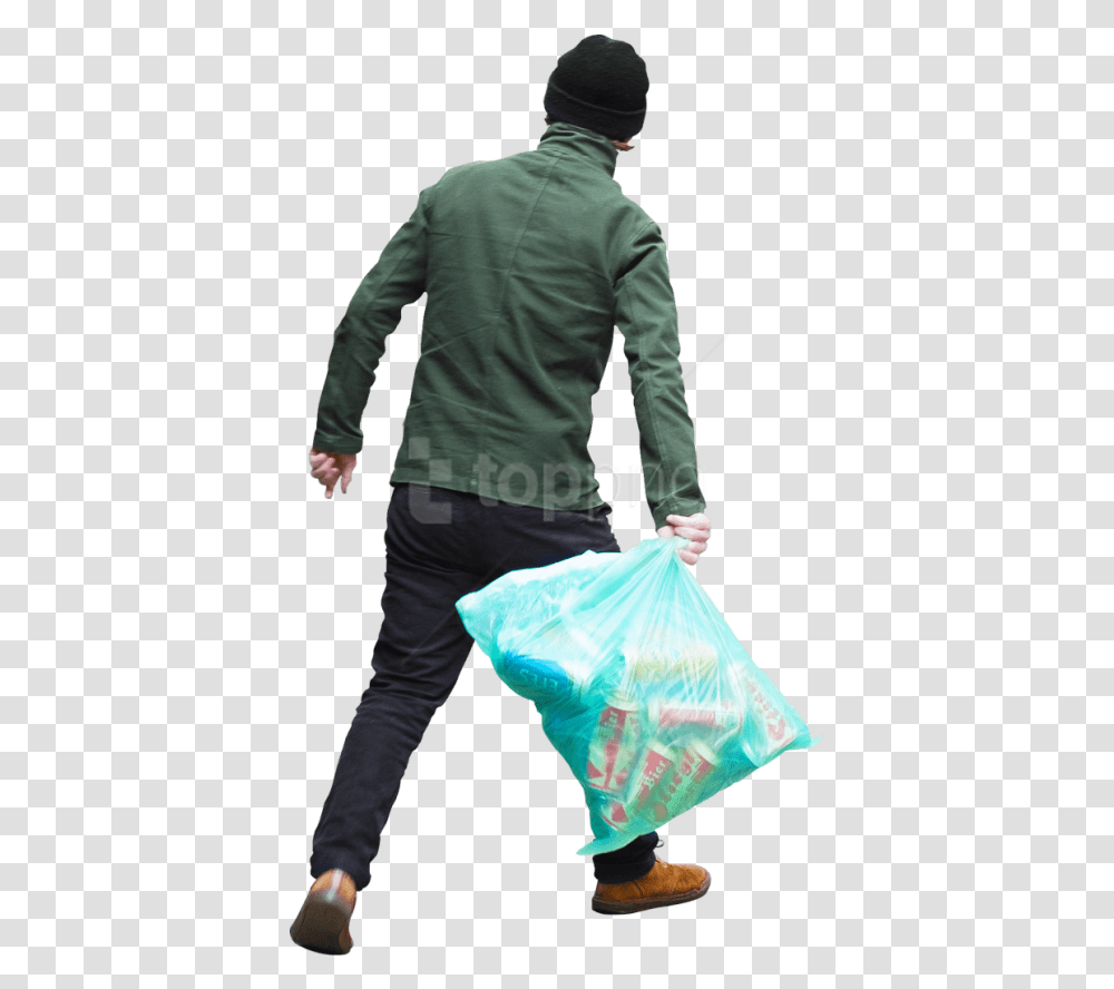 Download Free Trash Bag Images People Throwing Trash, Long Sleeve, Clothing, Person, Leisure Activities Transparent Png