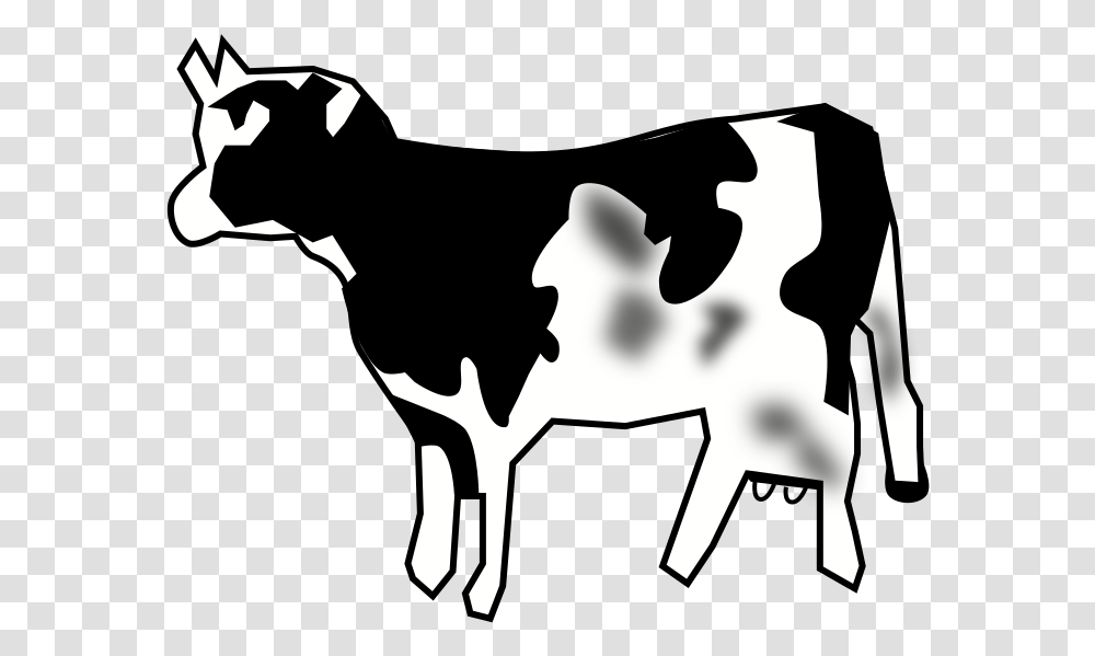 Download Free Vaca Trazo Baka Clipart Black And White, Mammal, Animal, Cattle, Person Transparent Png