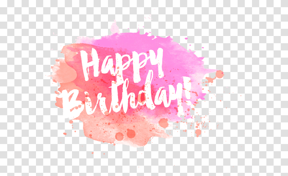 Download Free Vector Year Greeting Watercolor Birthday Happy Birthday Letters No Background, Graphics, Art, Text, Poster Transparent Png