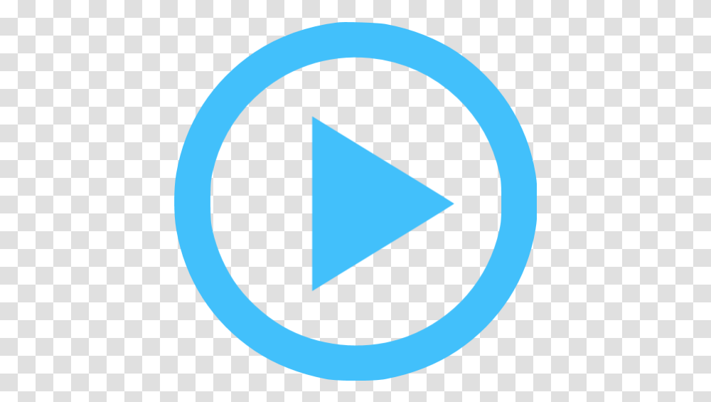 Download Free Video Icon Dlpngcom Video Play Icon Blue, Triangle, Plectrum Transparent Png