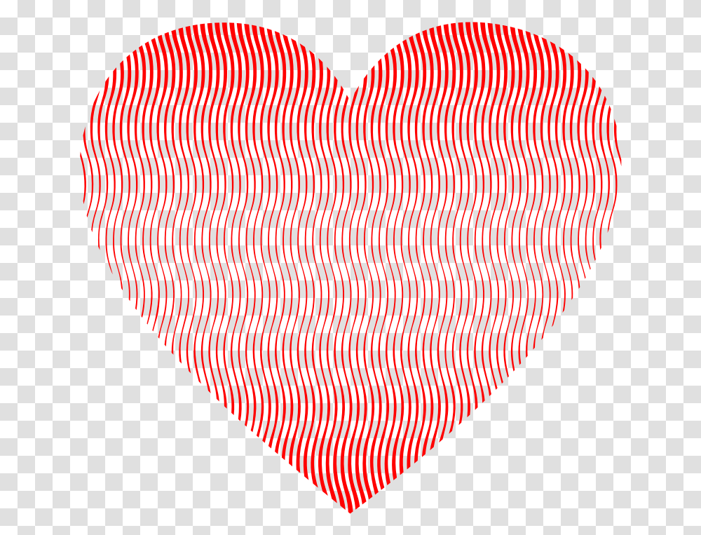 Download Free Wavy Heart Line Art Dlpngcom Clip Art, Rug, Cushion, Text, Pillow Transparent Png